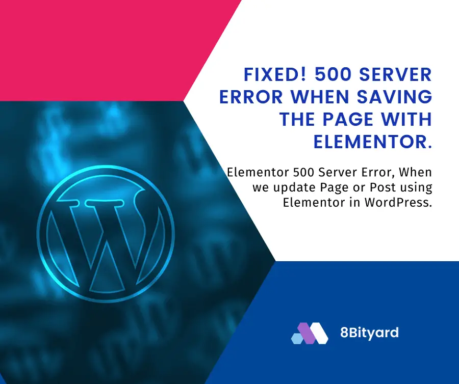 elementor 500 server error