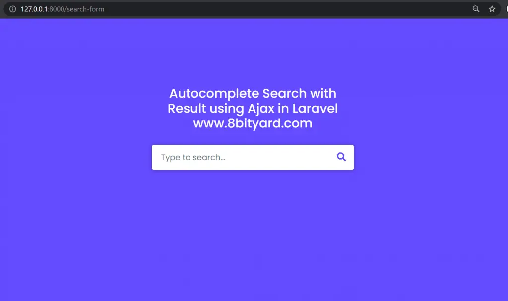 dynamic autocomplete search in laravel