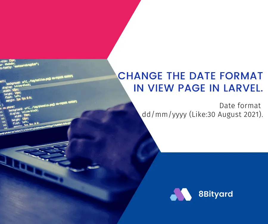 Change the date format in blade file in Laravel