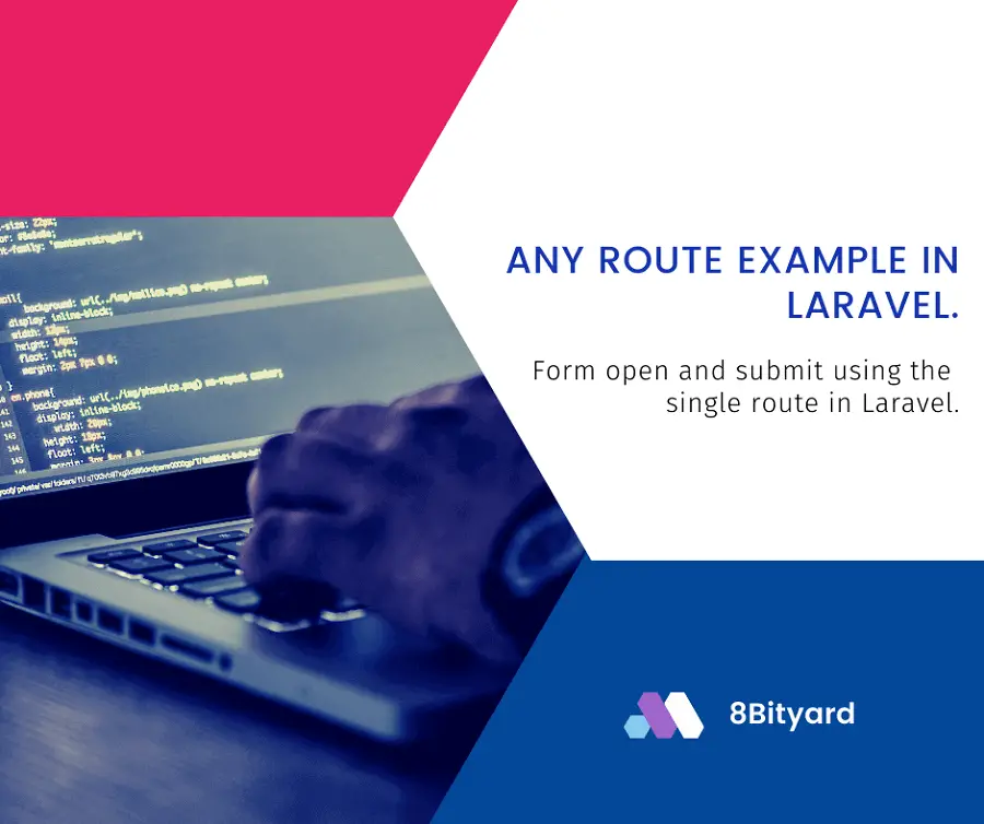 Form open and submit using the single route in Laravel