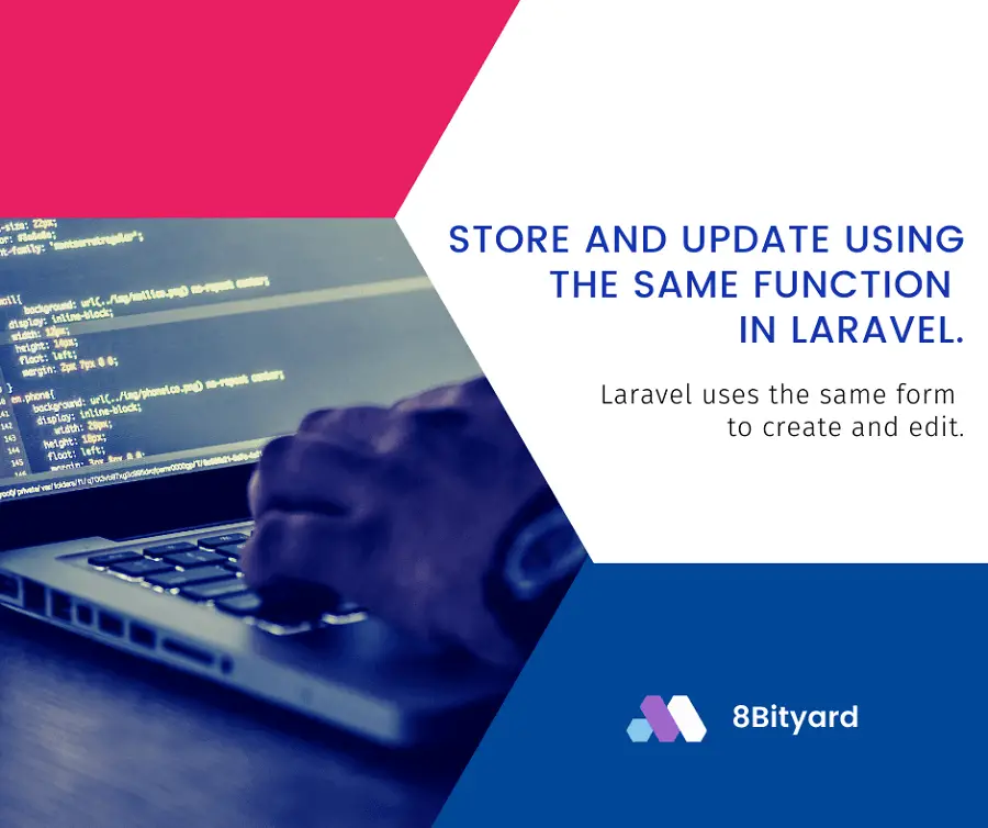 store and update using same function in laravel 8
