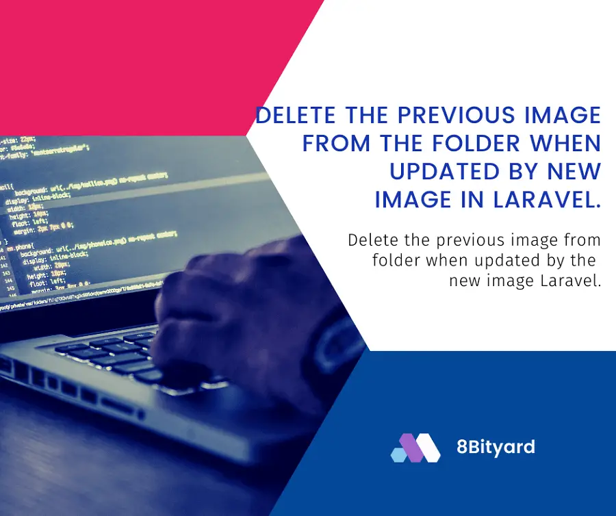 delete the previous image from the folder when updated by new image in Laravel