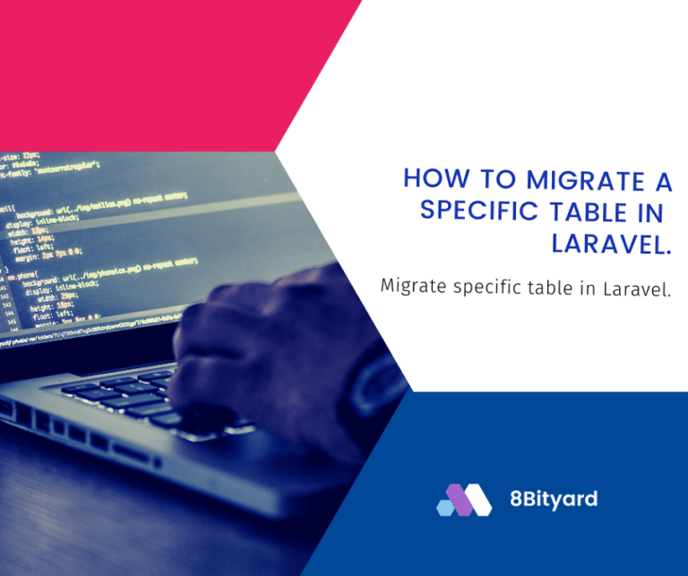 Migrate specific table in laravel